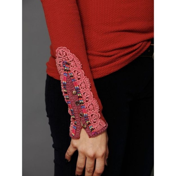 Free People Red Fiesta Cuff Thermal - EUC - Picture 4 of 8